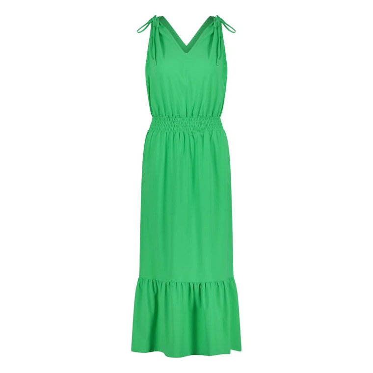 Zielona Sukienka Techniczna z Jerseyu | Maud Jane Lushka