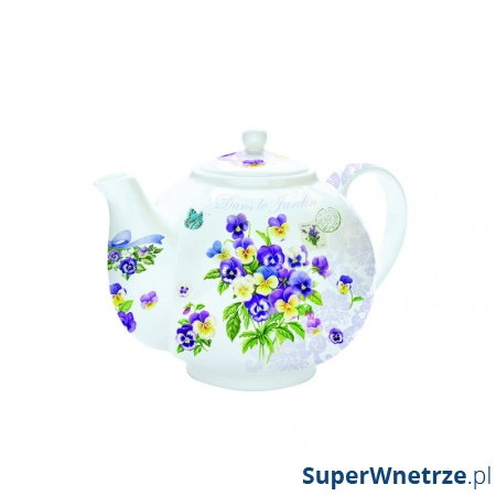 Czajnik do herbaty z zaparzaczem 1 l Nuova R2S Romantic bratki kod: 321 RMVL
