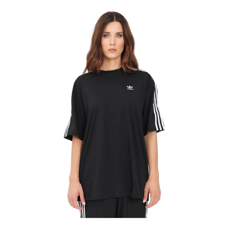 Czarna koszulka sportowa dla kobiet Adidas Originals