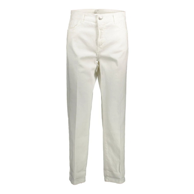 Białe spodnie 5-kieszeniowe dla kobiet Kocca