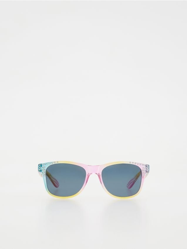 Reserved - Kolorowe okulary przeciwsłoneczne - wielobarwny
