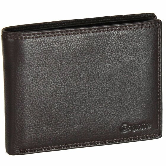 Esquire Skórzany portfel Duo 12,5 cm brown