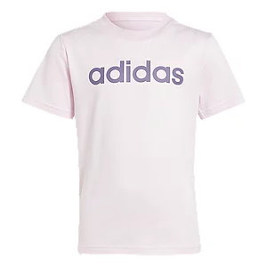 Różowy tshirt adidas - Damskie - Kolor: Różowe - Rozmiar: 110