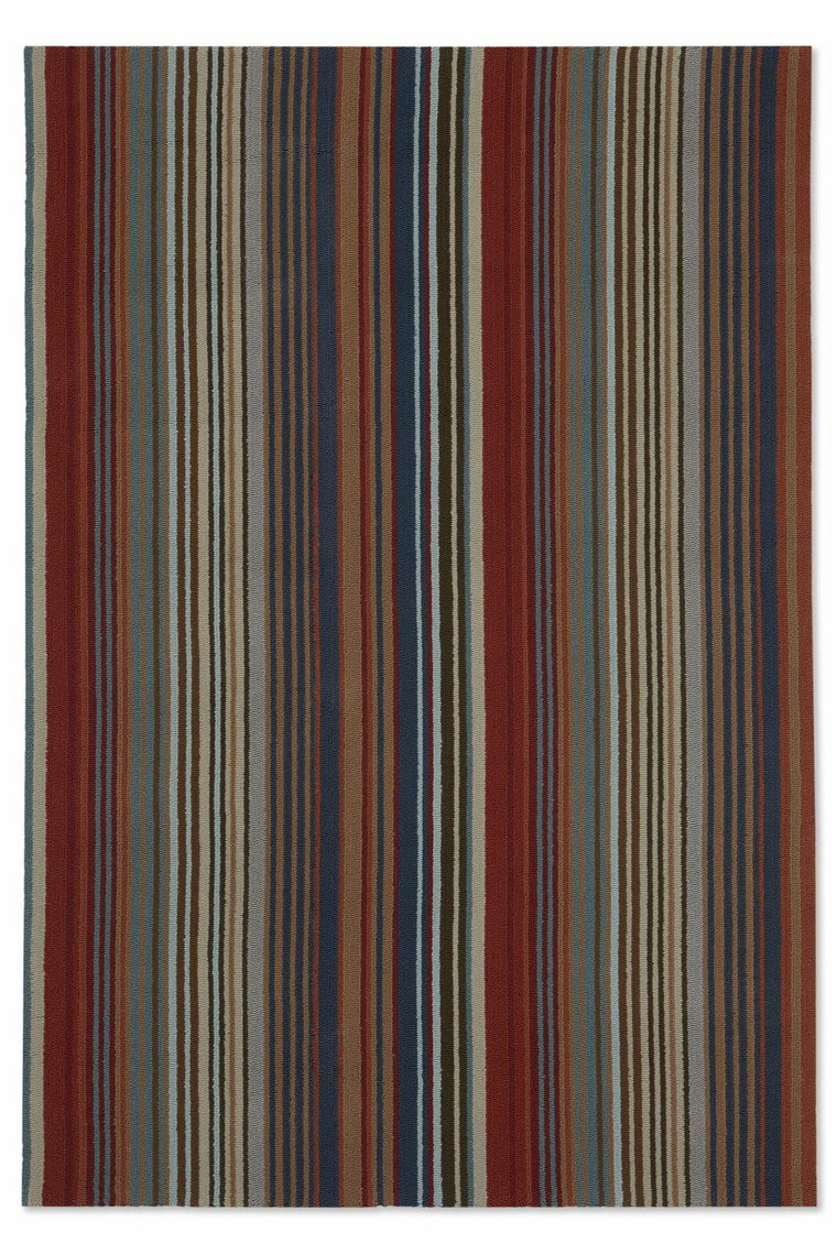 Dywan zewnętrzny Spectro Stripes Teal Sedonia Rust 140x200cm