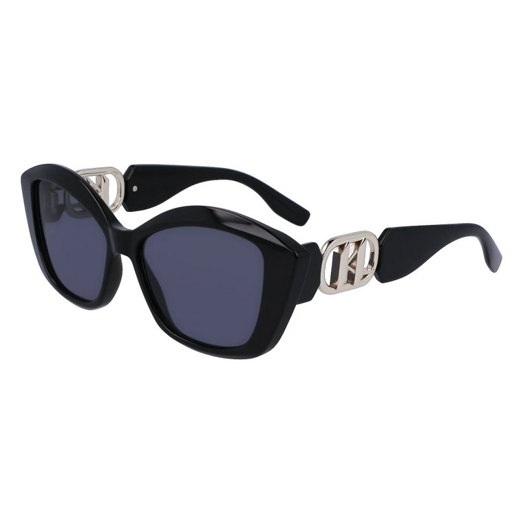 Modne Okulary przeciwsłoneczne Kl6102S Czarny Karl Lagerfeld