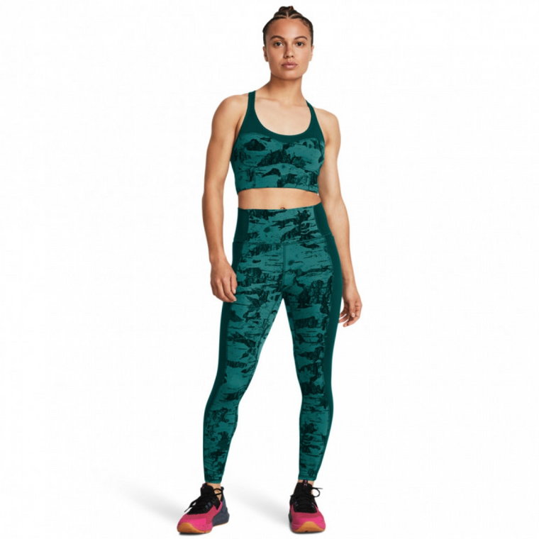 Damskie legginsy treningowe Under Armour Project Rock LG Ankl Lg Pt - zielone