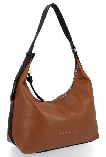 Torebka Damska Shopper Bag Hobo firmy David Jones Ruda