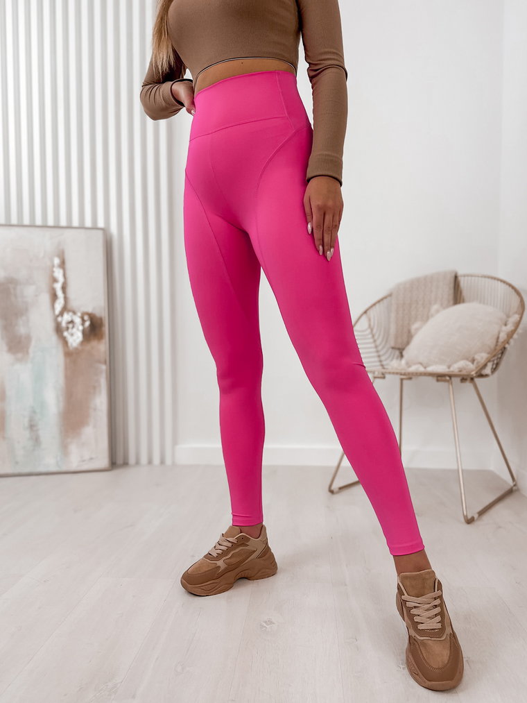 LEGGINSY SOLERA NEONOWY RÓŻ M/38