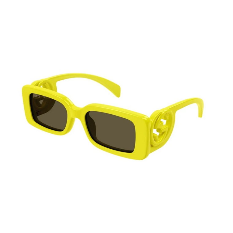 Żółto Brązowe Okulary Gg1325S 007 Gucci