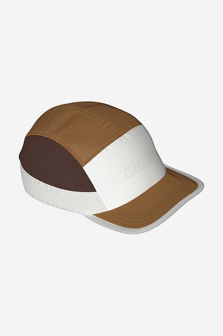 Ciele Athletics czapka z daszkiem kolor brązowy z nadrukiem CLALZSCCS.WH001-WH001