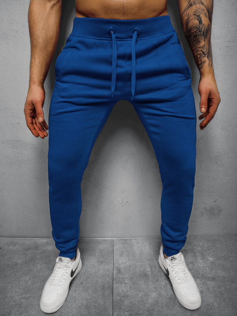 Spodnie dresowe męskie kobaltowe OZONEE JS/XW01Z