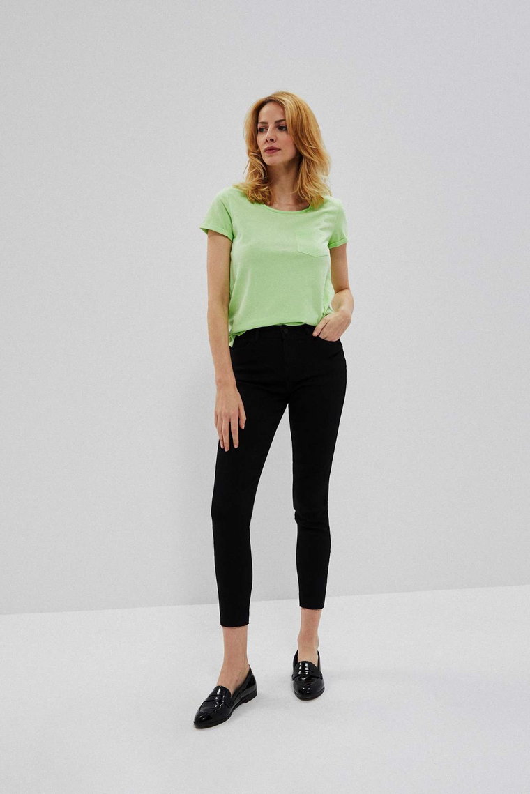 Jeansy skinny medium waist czarne