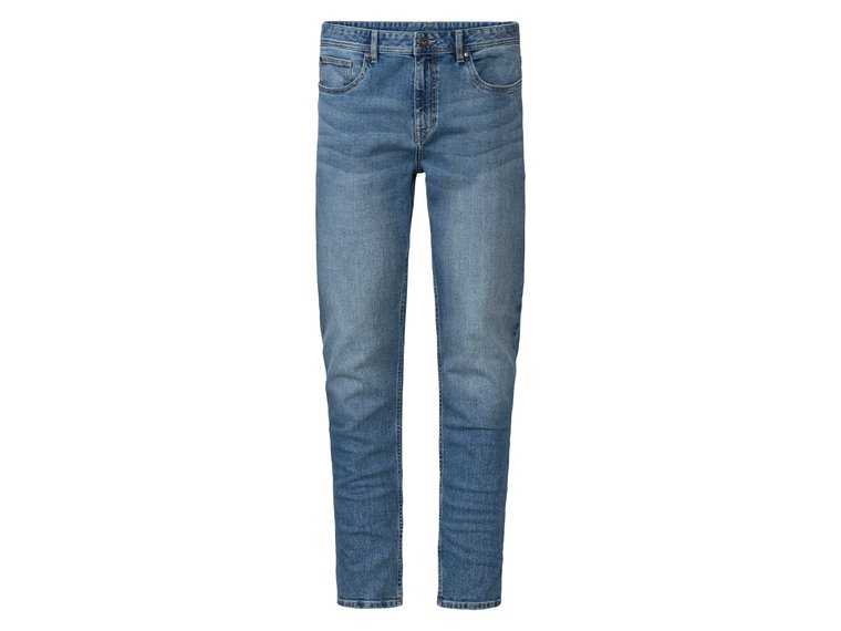 LIVERGY Jeansy męskie z bawełną, tapered fit (Jasnoniebieski, 48 (32/32))