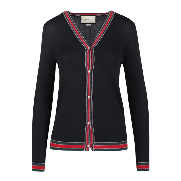 Gucci Wool Faux Pearl Cardigan Gucci