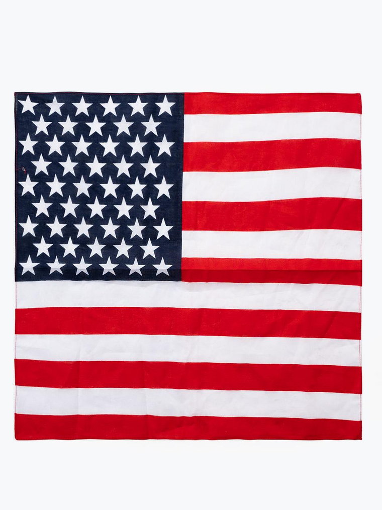 Bandana Royal Blue Flag Pattern USA Czerwono Biało Granatowa