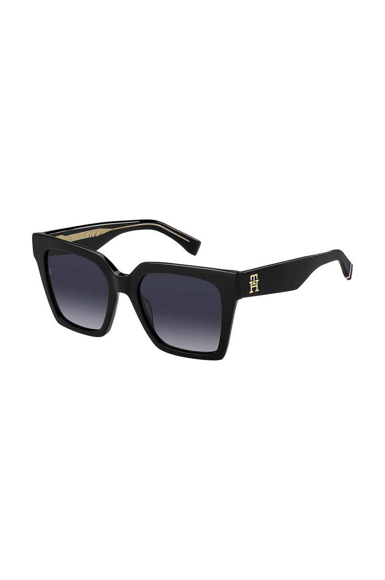 Tommy Hilfiger okulary przeciwsłoneczne damskie kolor czarny TH 2100/S