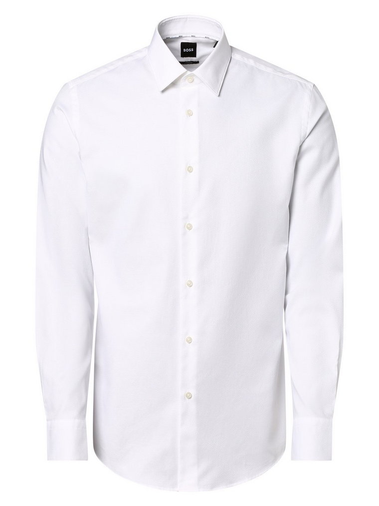 BOSS - Koszula męska łatwa w prasowaniu  P-HANK-kent-C1-232, biały