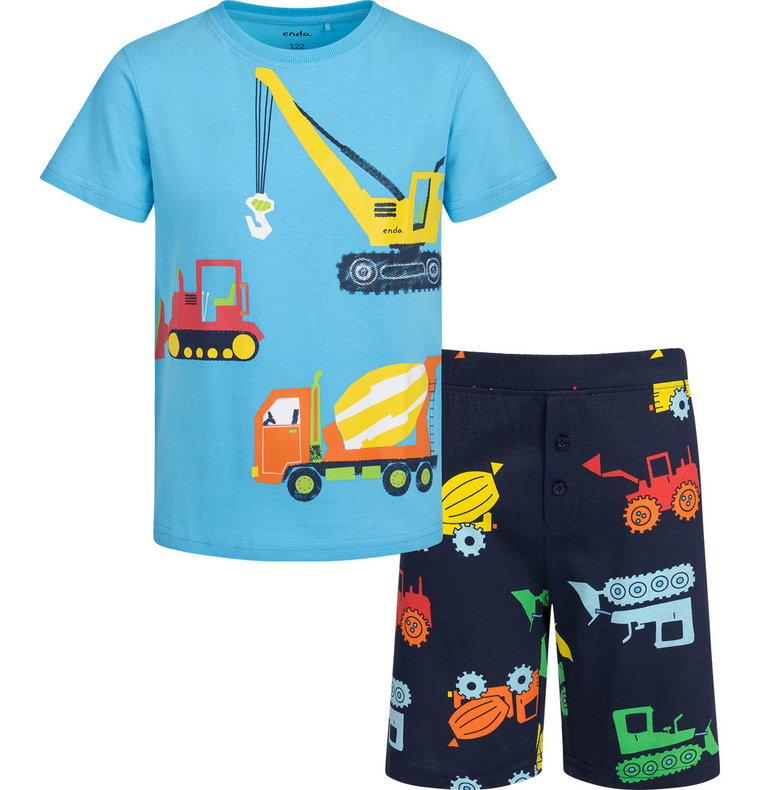 Piżama dziecięca piżamka chłopięca bawełniana 110 Maszyny Budowlane Endo