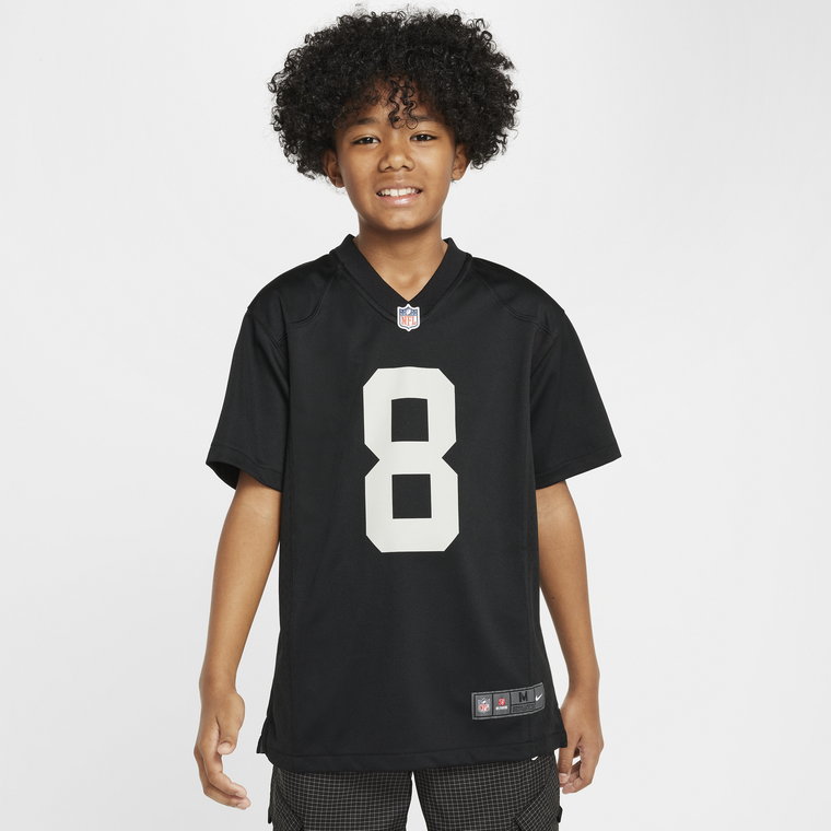 Koszulka meczowa dla dużych dzieci Nike NFL Joshua Jacobs Las Vegas Raiders - Czerń