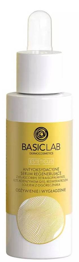 BasicLab Esteticus Antyoksydacyjne serum regenerujące 6% tetraisopalmitate 0,5% koenzym Q10 30ml