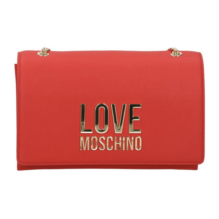 Czerwona Damska Torba Love Moschino