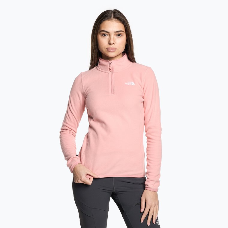 Bluza damska The North Face 100 Glacier 1/4 Zip shady rose