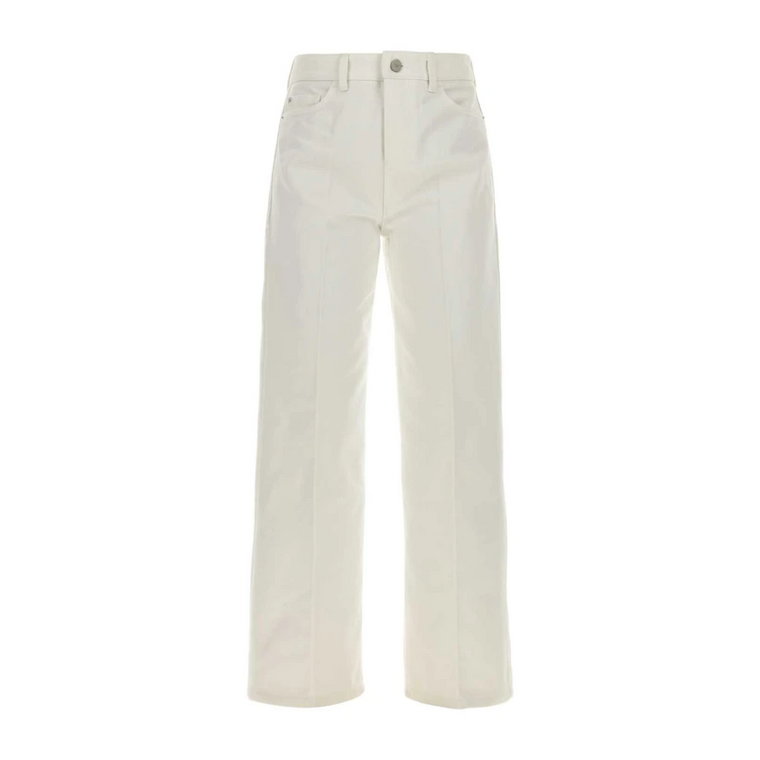 Białe jeansy J33 z denimu Emporio Armani