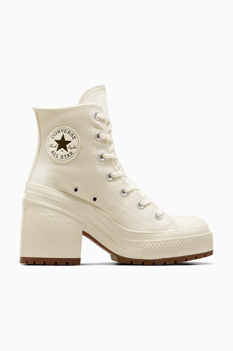 Converse trampki Chuck 70 De Luxe Heel damskie kolor biały A05348C