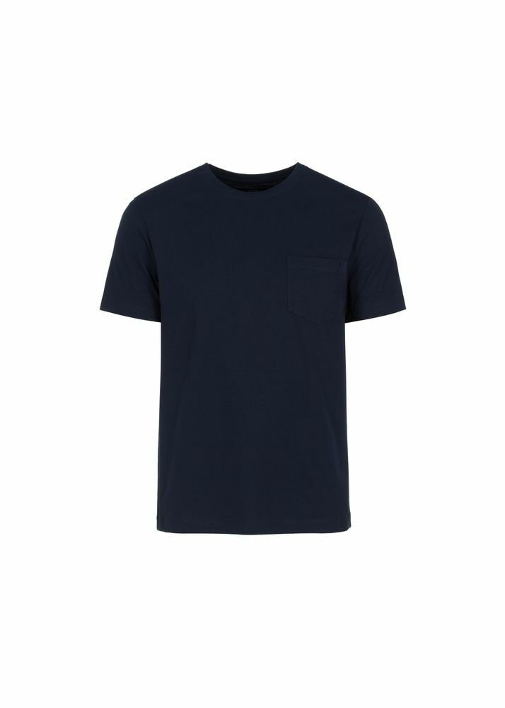 Granatowy basic T-shirt męski