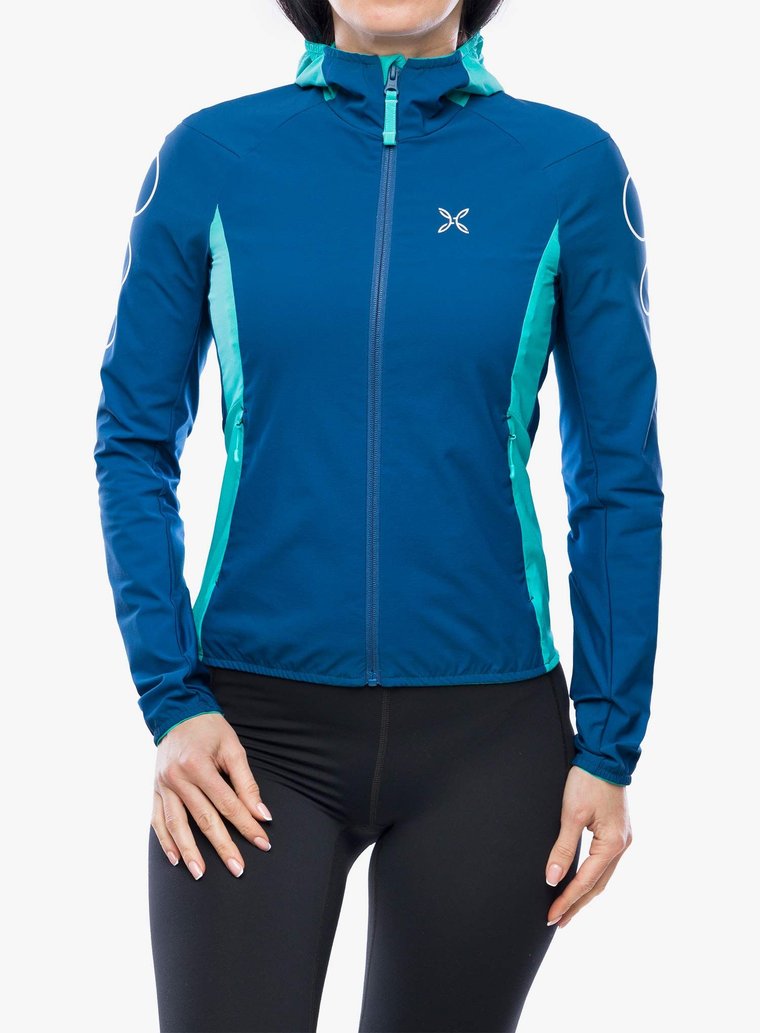 Kurtka do biegania damska Montura Flash Sky Jacket - deep blue/light blue