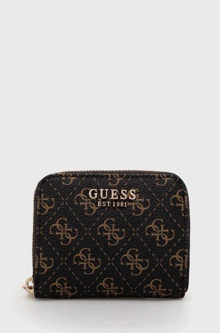 Guess portfel LAUREL damski kolor brązowy SWQE85 00370