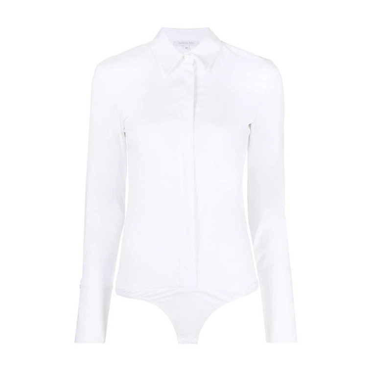 Biała bluzka z nazwą stylu/modelu Patrizia Pepe