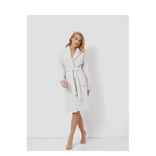 Szlafrok Aruelle Nicky bathrobe S Biały (5904541439952). Szlafroki damskie