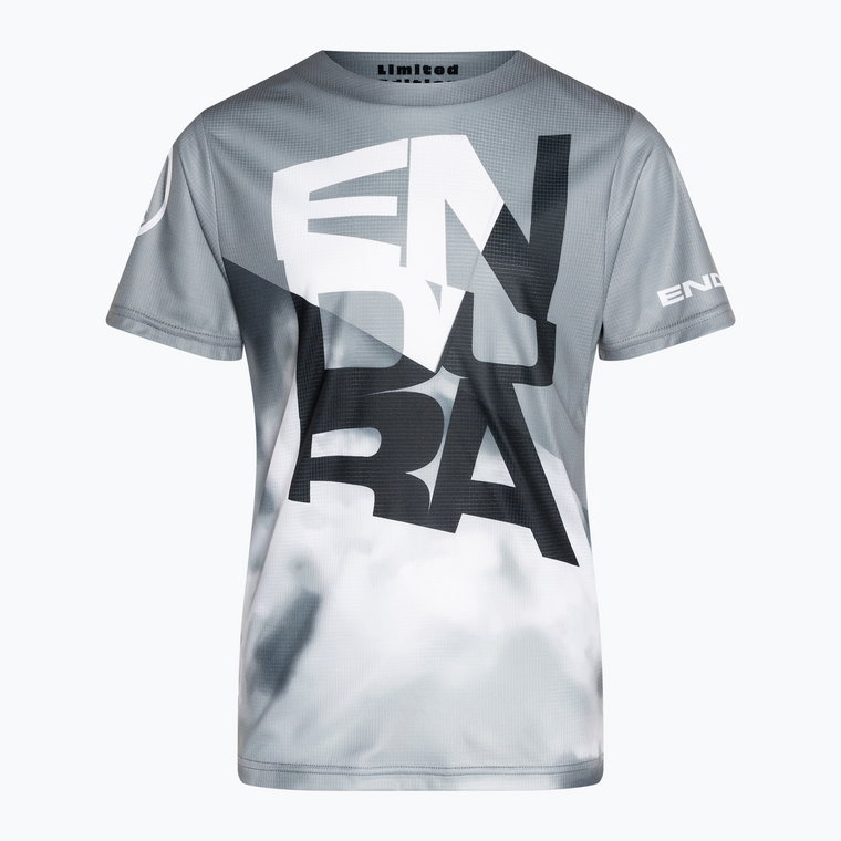 Koszulka rowerowa dziecięca Endura Singletrack Core dreich grey