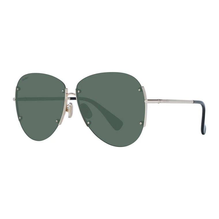 Srebrne Okulary Aviator dla Kobiet Max Mara