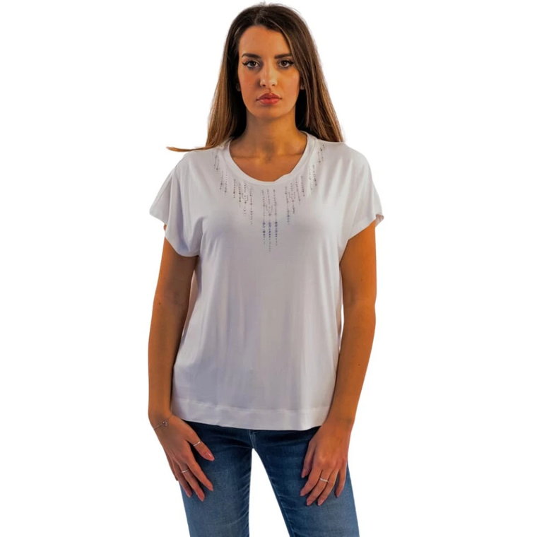 Glowing Applique T-shirt - Ta4194-Js360 Liu Jo