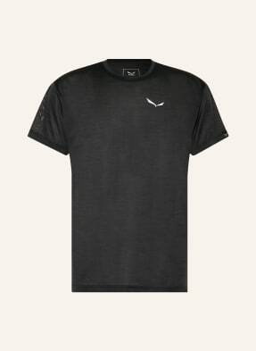 Salewa T-Shirt Puez Melange Dry'ton schwarz