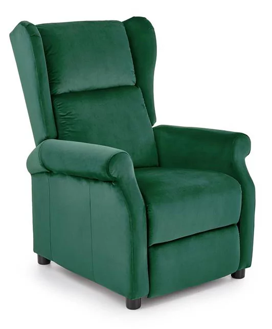Zielony fotel uszak rozkładany - Alden 2X