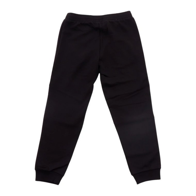 Czarne sportowe spodnie dla dzieci Emporio Armani EA7