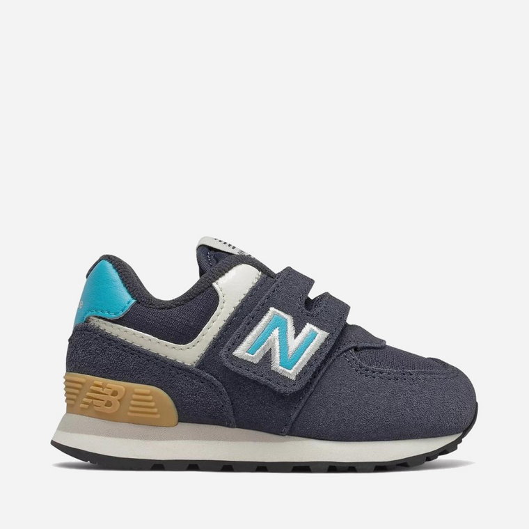 Buty sportowe chłopięce na rzepy New Balance 574 IV574MS2 23 Granatowe (195173119274). Buty sportowe chłopięce