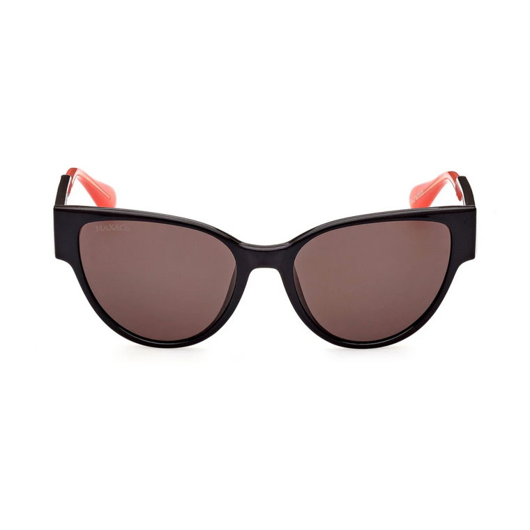 Czarne Okulary Przeciwsłoneczne w stylu Cat Eye dla Kobiet Max & Co