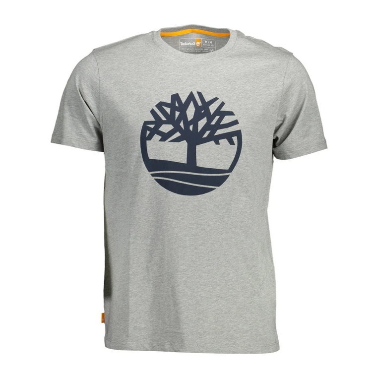 Koszulka z Nadrukiem z Organicznej Bawełny Timberland