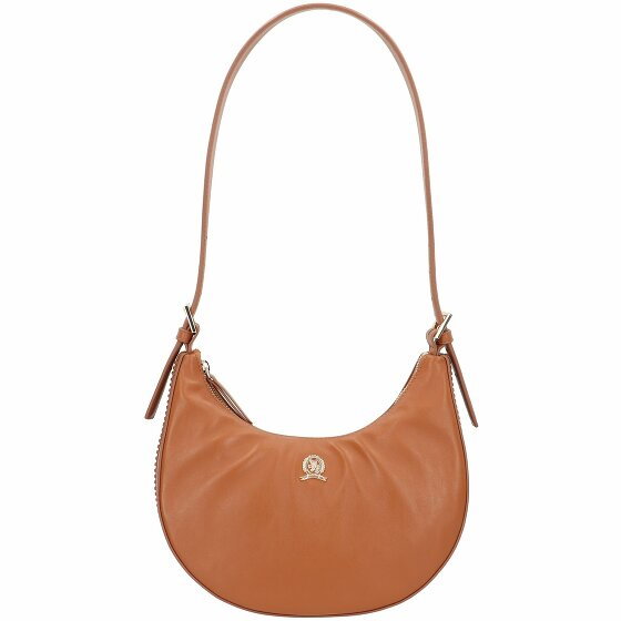 Tommy Hilfiger Crest Leather Torba na ramię Skórzany 27 cm tan