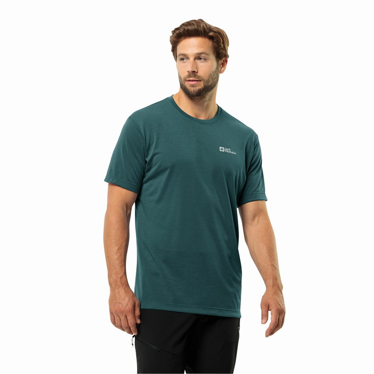 Męski t-shirt Jack Wolfskin VONNAN S/S T M emerald - S