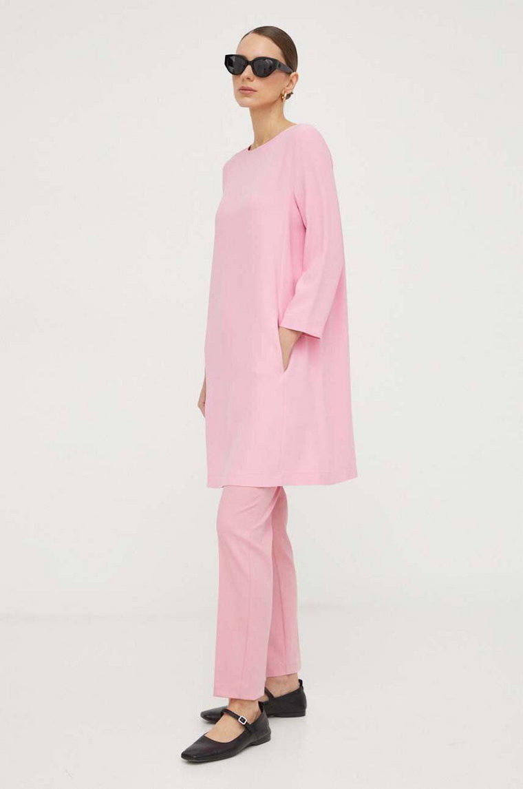 Liviana Conti sukienka kolor różowy mini rozkloszowana F4SS72