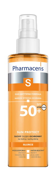 PHARMACERIS S SUN PROTECT Suchy olejek ochronny do ciała dla dorosłych SPF 50+ - 200 ml