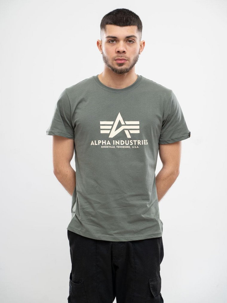 Koszulka Z Krótkim Rękawem Alpha Industries Basic Zielona