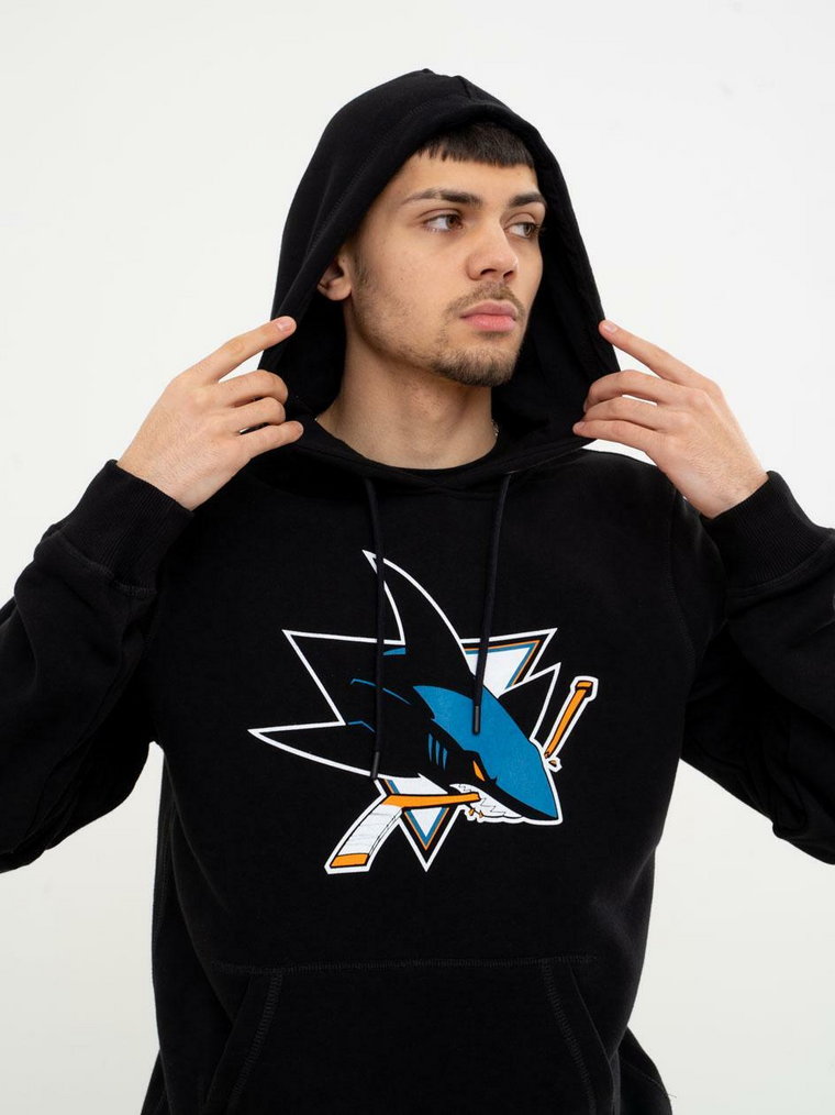 Bluza Z Kapturem 47 Brand San Jose Sharks NHL Burnside Czarna