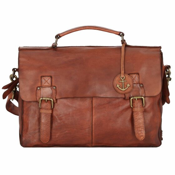 Harbour 2nd Cool Casual Bodil Teczka skórzana 35 cm Komora na laptopa charming cognac