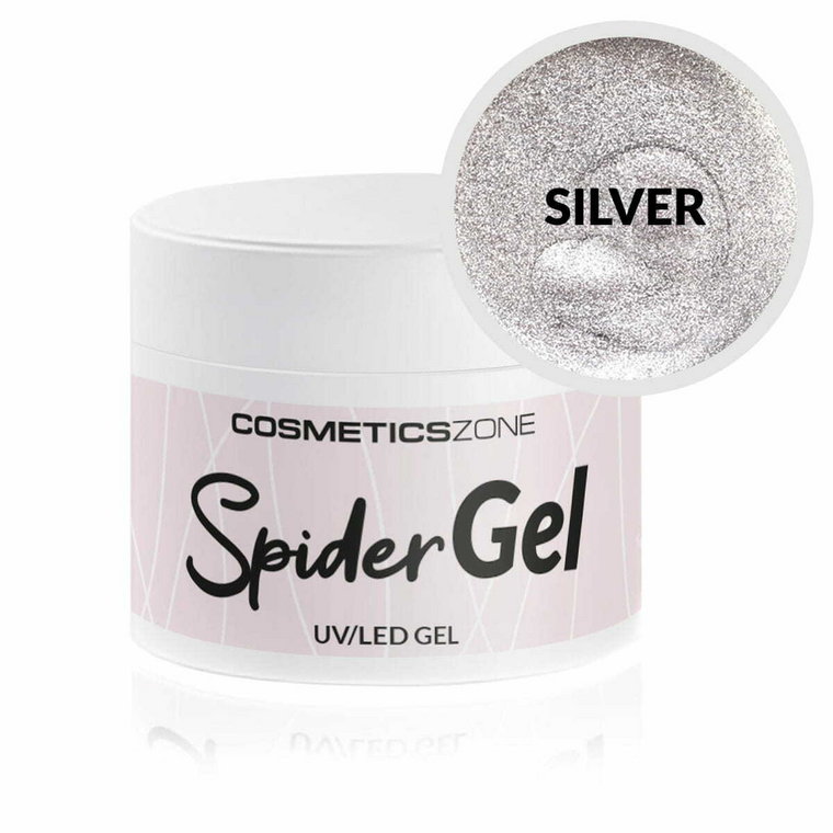 Spider Gel srebrny Cosmetics Zone - 5ml
